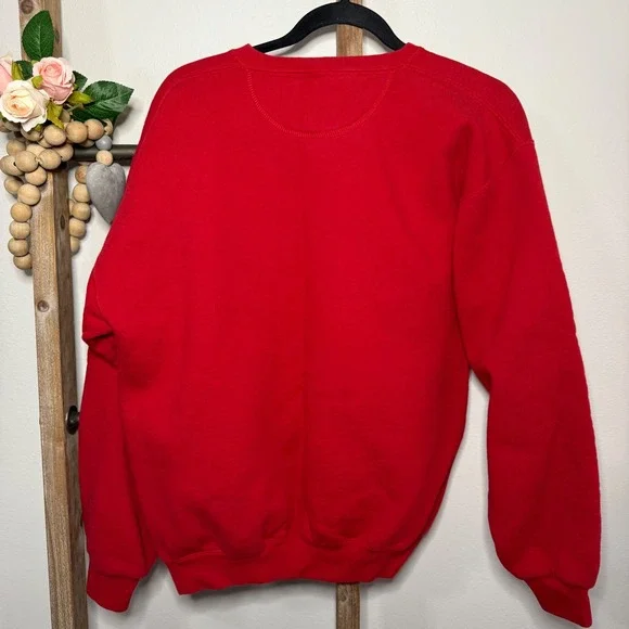 Galt Sand Red USA Vintage Embroidered Crewneck Sweatshirt Women Size Medium - Picture 5 of 8